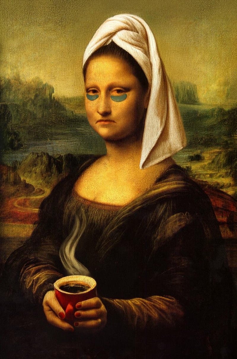 Meme Mona Lisa biểu cảm lạnh tanh siêu lầy