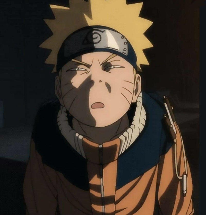 Meme Naruto ánh nhìn nhăn nhó khó chệu