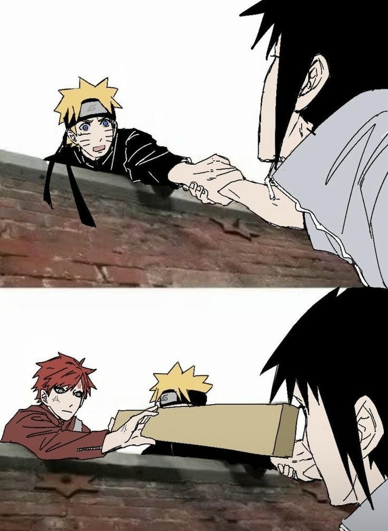 Naruto meme biểu cảm ngầu nhưng hài hước