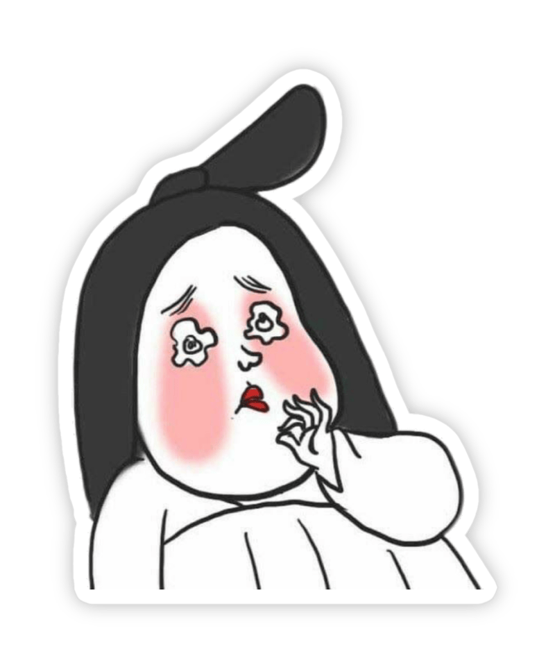 Nhãn dán bựa troll cực đang ngạc nhiên