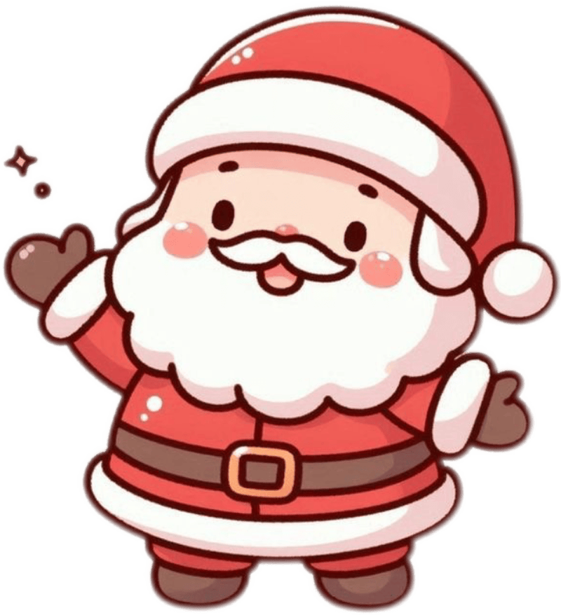 Nhãn dán noel vui nhộn biểu cảm hài hước