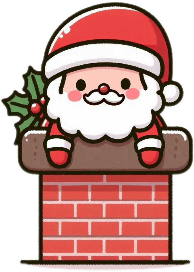 Nhãn dán noel xinh xắn tone đỏ xanh nổi bật