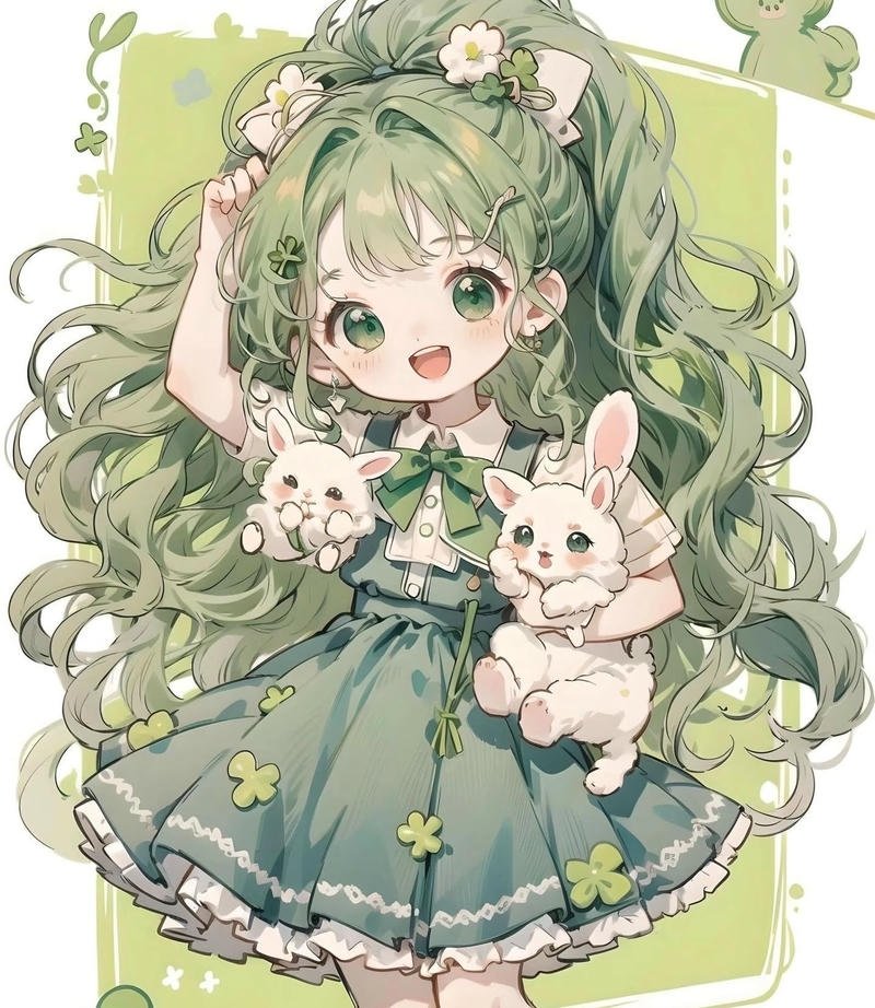 Nhân vật anime cute trong phong cách chibi