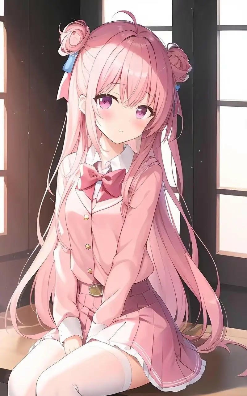 Nhân vật anime cute với biểu cảm dễ thương