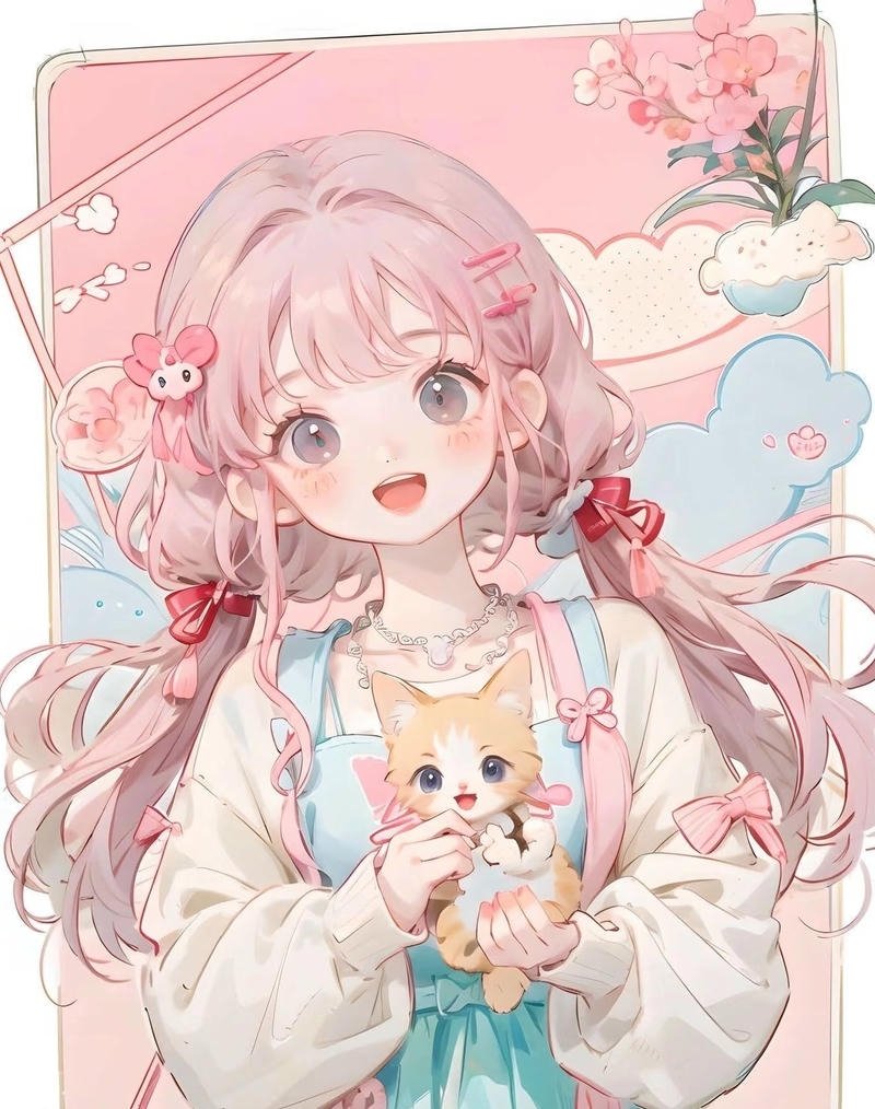 Nhân vật anime cute với phong cách tự nhiên
