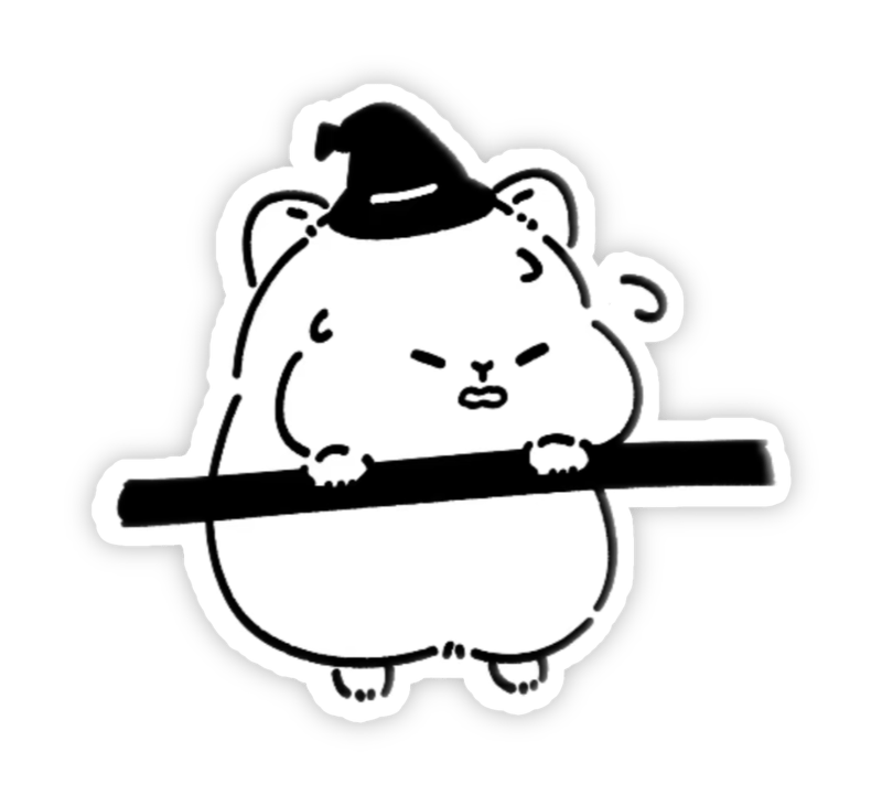 Sticker cute không màu phong cách cực xinh