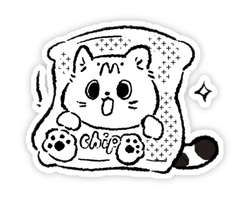 Sticker cute không màu phong cách cực xinh(1)