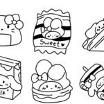 Sticker cute không màu thumbnail