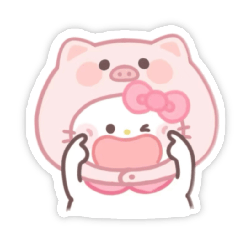 Sticker dễ thương đáng yêu hello kitty