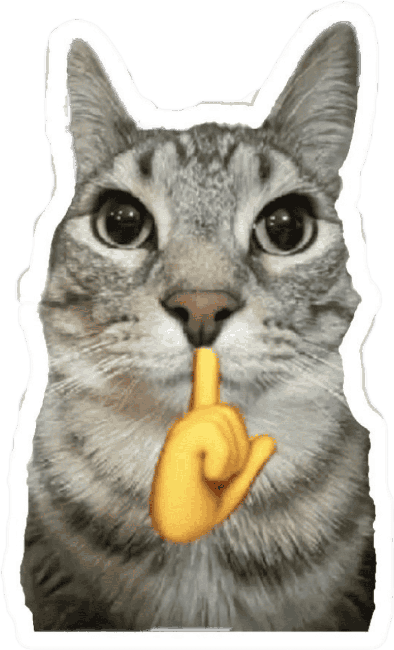 Sticker meme bá đạo hình con mèo