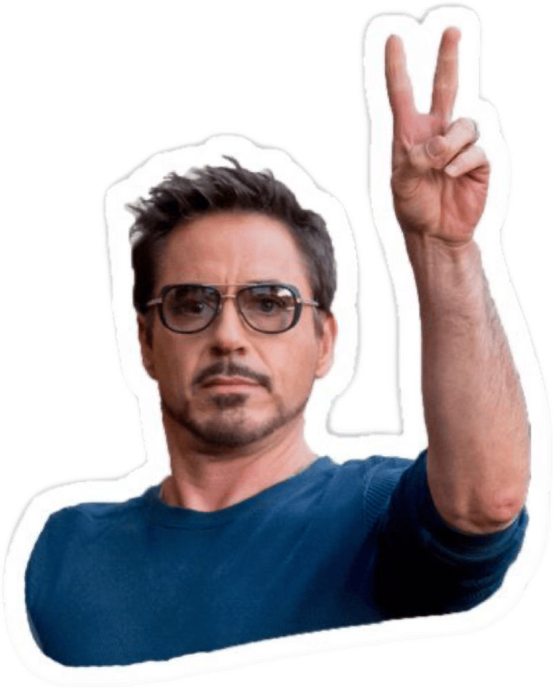 Sticker meme vui nhộn siêu hài dơ tay chào