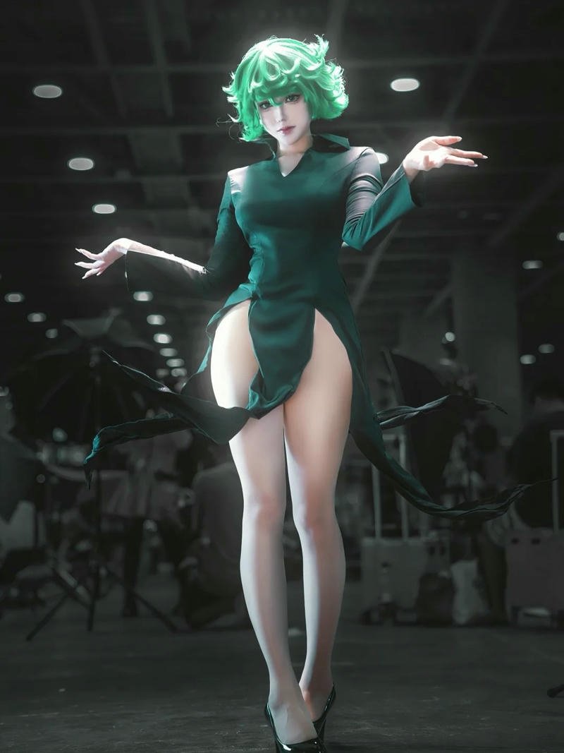 Tatsumaki cosplay tạo dáng chuyên nghiệp phong cách đầy sức hút