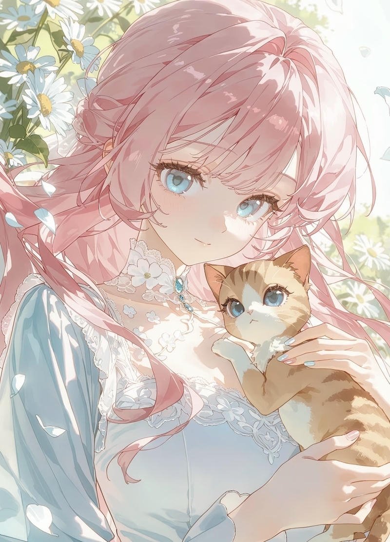 Vibe đáng yêu hiện rõ qua nhân vật anime nữ hiện đại