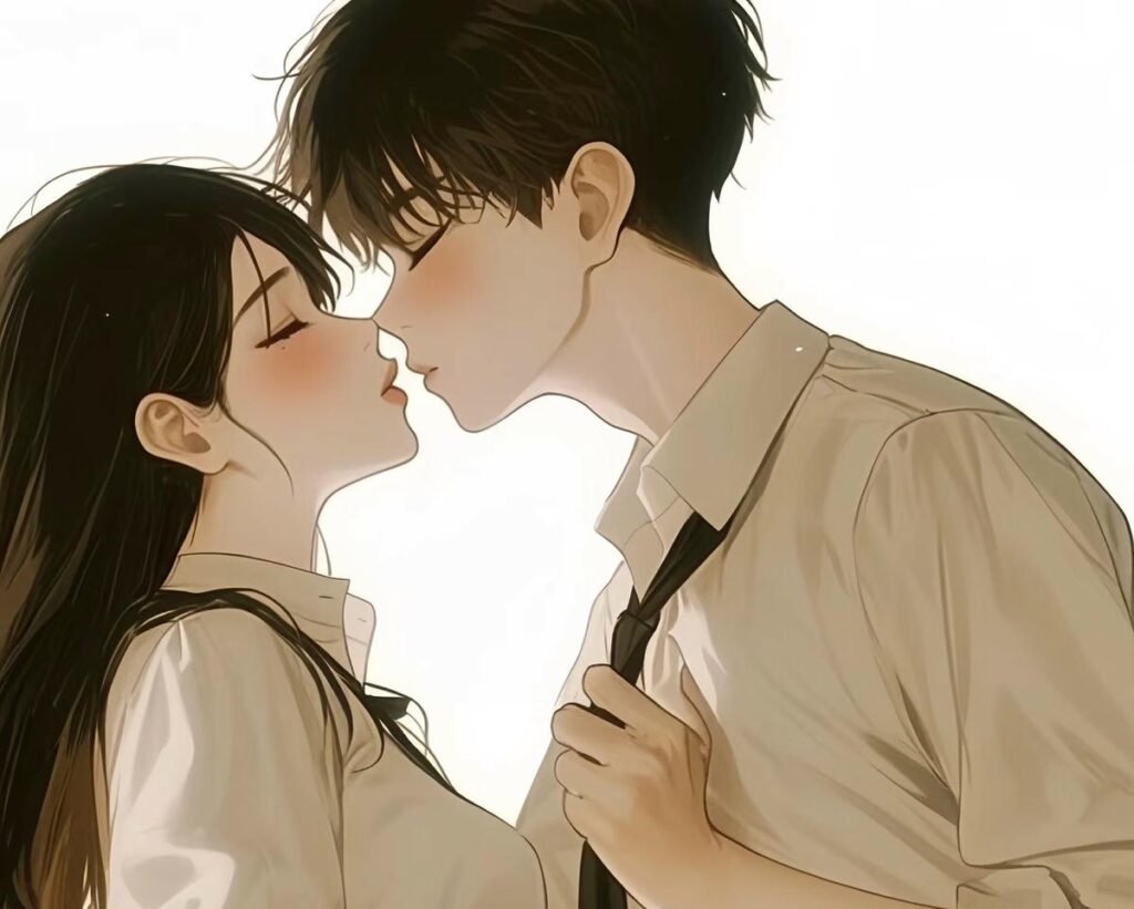 ảnh anime hôn nhau thumbnail