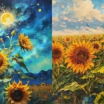 tranh vẽ hoa hướng dương thumbnail
