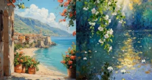 tranh vẽ phong cảnh thumbnail