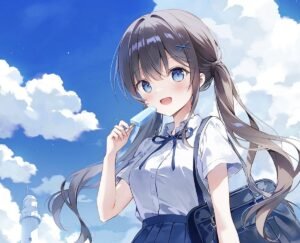 Ảnh anime nữ học sinh thumbnail