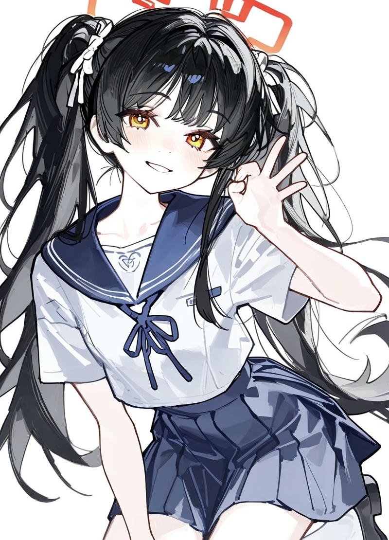 Ảnh anime nữ học sinh với phong cách trẻ trung năng động