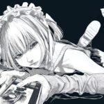 Ảnh anime nữ trắng đen thumbnail