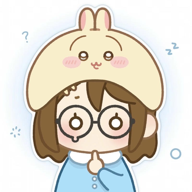 Ảnh chibi anime đeo kính với gương mặt nhỏ xinh