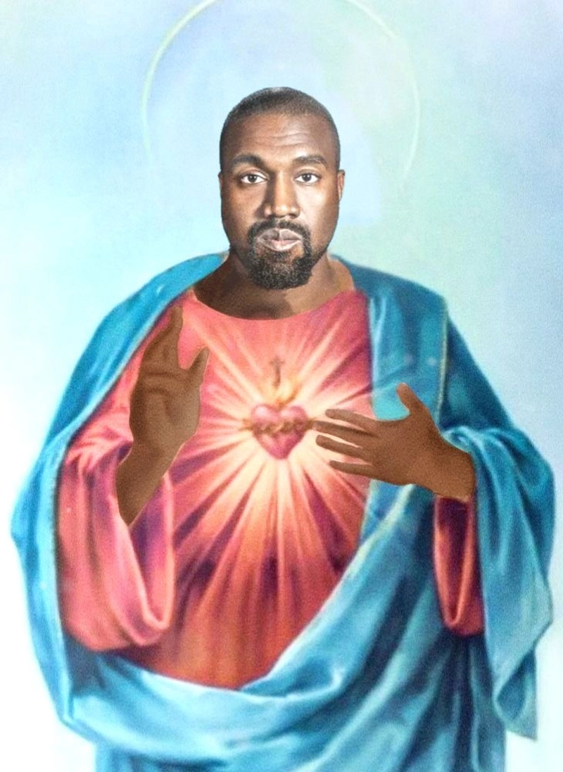 Ảnh meme Kanye West chúa trời