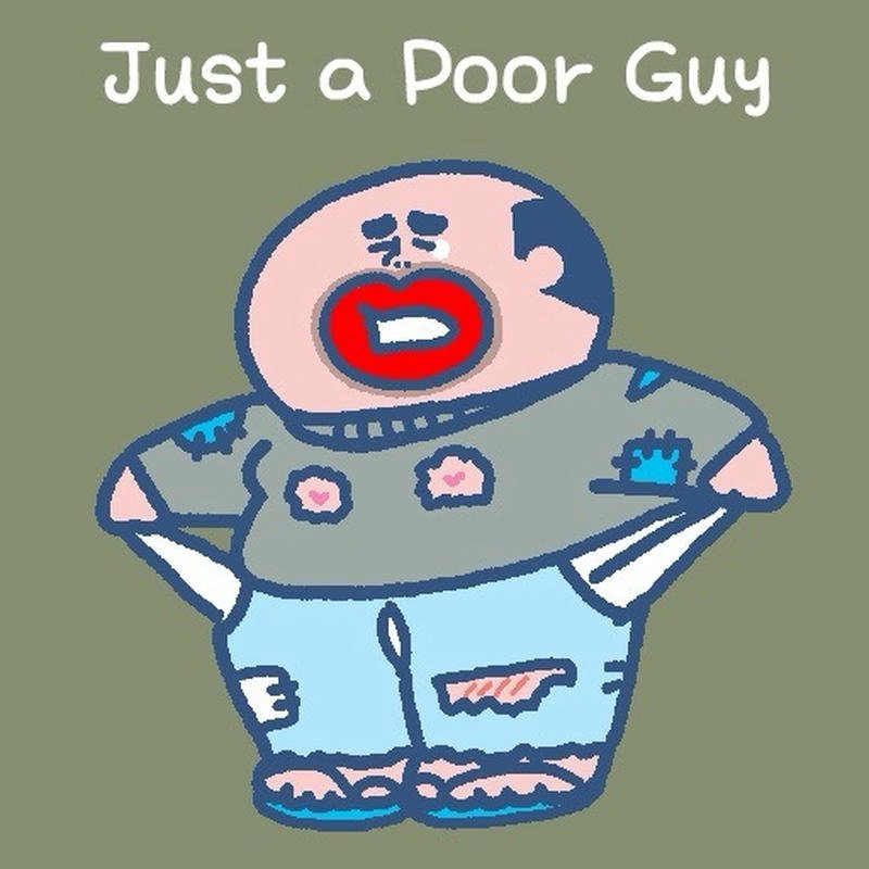 Ảnh meme nghèo ngáo ngơ với đầy tuyệt vọng