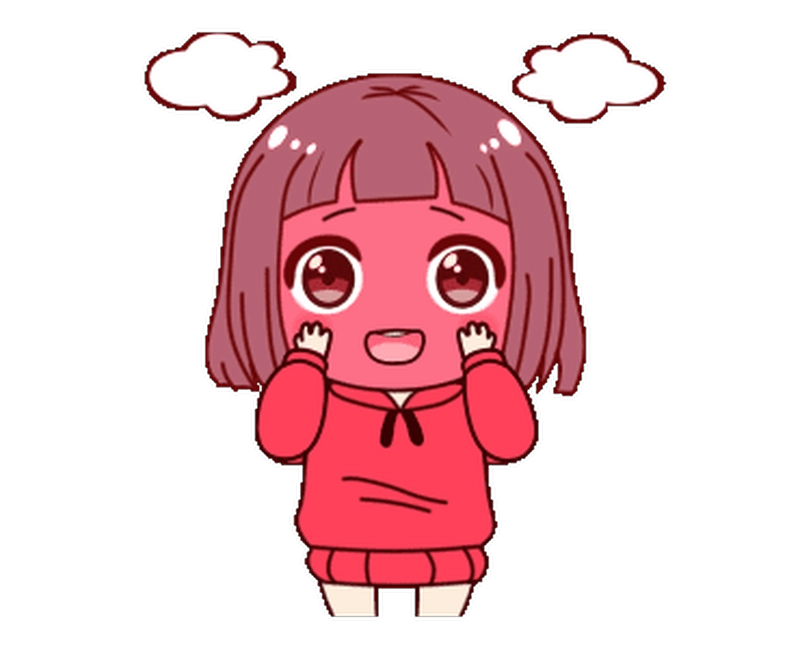 Ảnh sticker anime phong cách dễ thương nổi bật