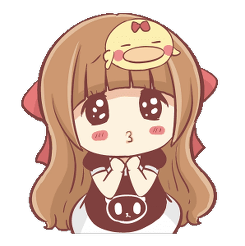 Ảnh sticker anime thiết kế nhỏ xinh bắt mắt