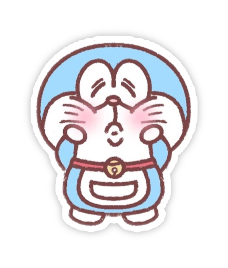 Ảnh sticker doraemon nét vẽ tròn trịa cute