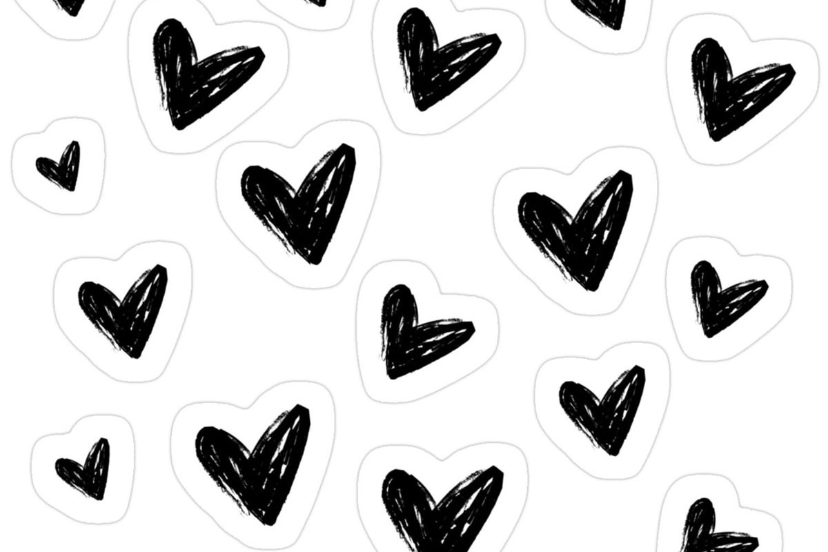 Ảnh sticker trắng đen cute thumbnail