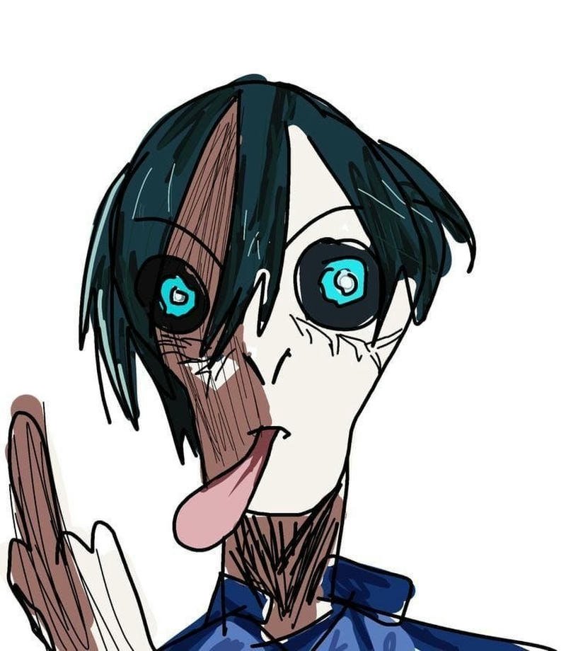 Anime meme Isagi dơ phắc ngón giữa