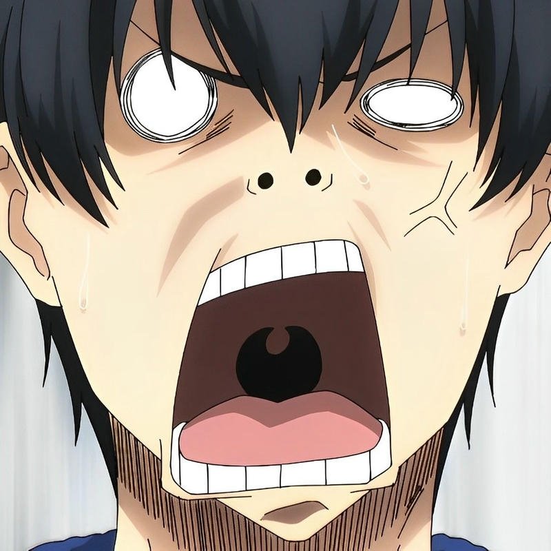 Anime meme Isagi mồm vuông hài vô cùng