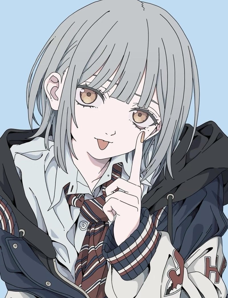 Anime nữ học sinh với phong cách đáng yêu tự nhiên