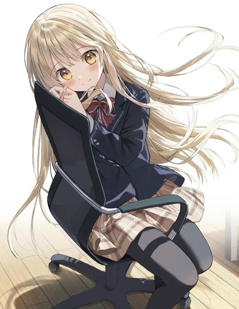 Anime nữ học sinh với phong cách thanh lịch