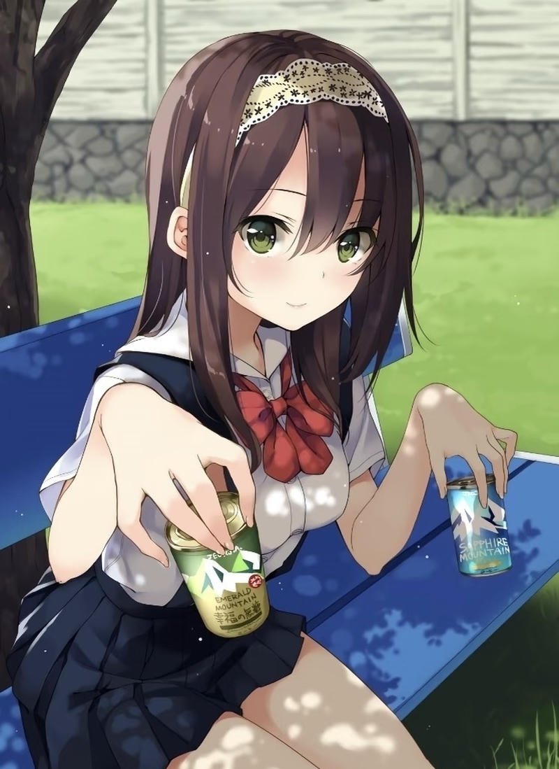 Anime nữ học sinh với phong cách thanh tao