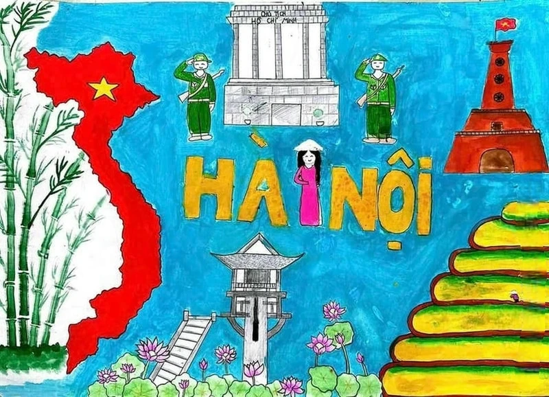 Chi tiết kiến trúc được thể hiện rõ trong bản vẽ lăng bác