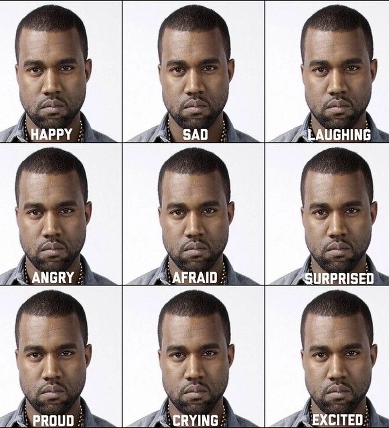 Gương mặt Kanye West thành meme huyền thoại