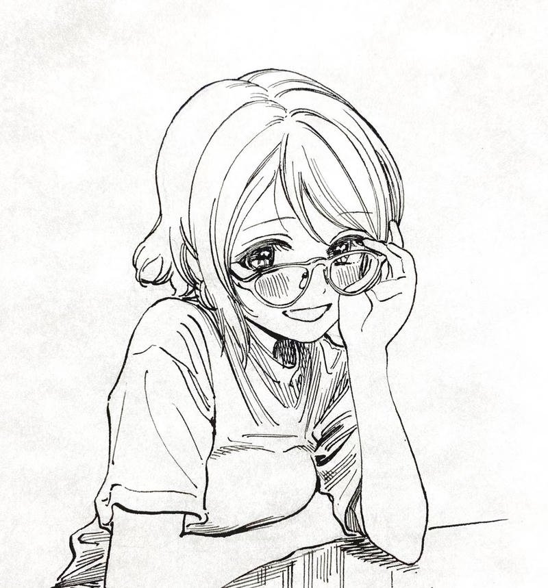 Hình ảnh anime nữ hai màu mang vẻ trầm tĩnh