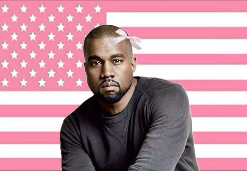 Hình meme Kanye West biểu cảm lạnh lùng hài hước