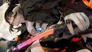 Hình nền anime nữ cầm kiếm thumbnail