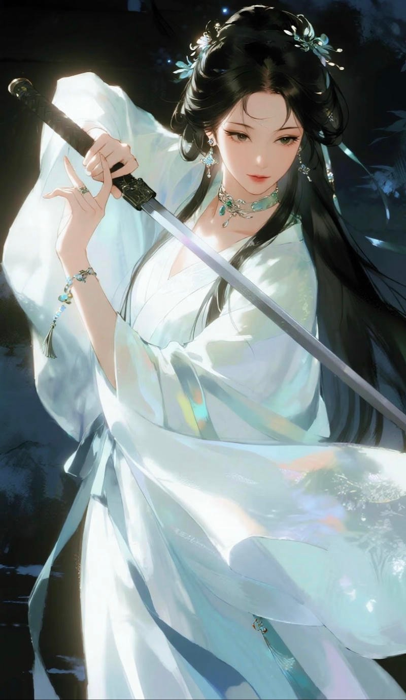 Hình nền cô gái anime cầm kiếm cực ngầu chất lượng cao.jpg