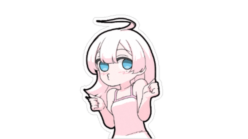 Hình sticker anime nét vẽ đơn giản mà đẹp