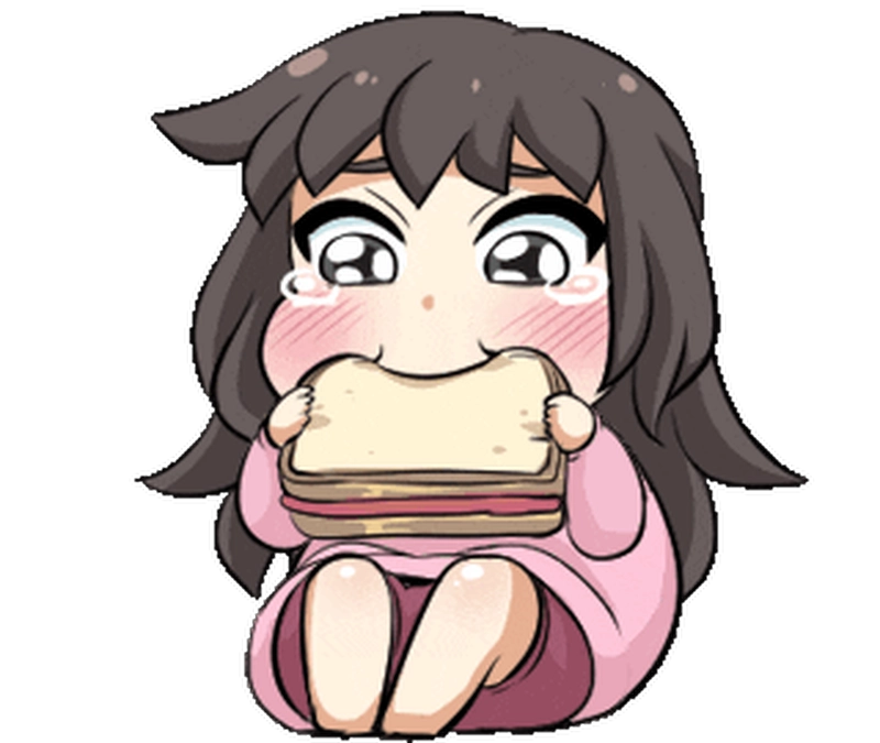 Hình sticker anime tạo cảm giác vui vẻ đáng yêu