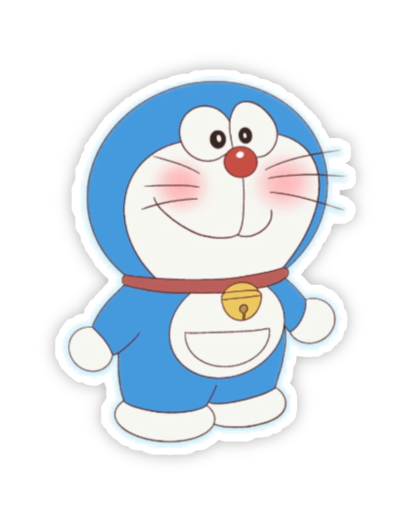 Hình sticker doraemon phong cách icon nhỏ xinh