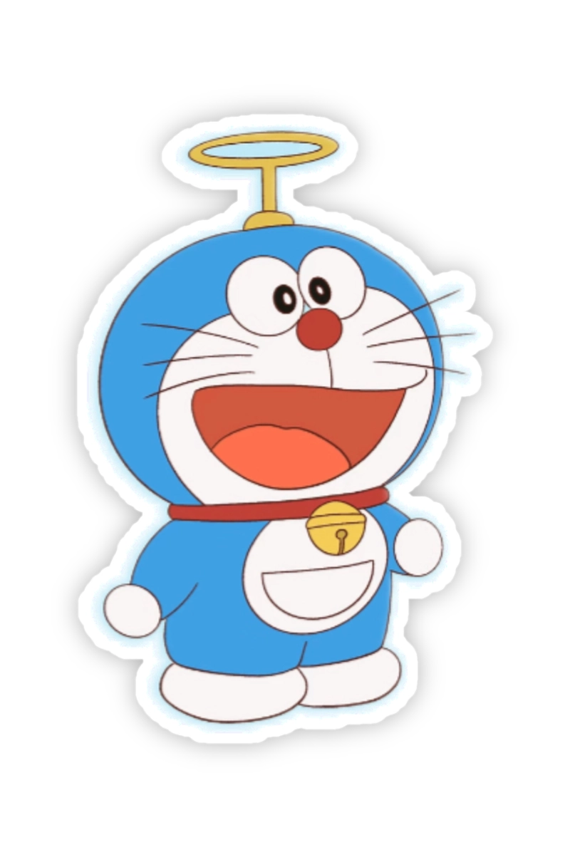Hình sticker doraemon thiết kế đơn giản mà cuốn hút