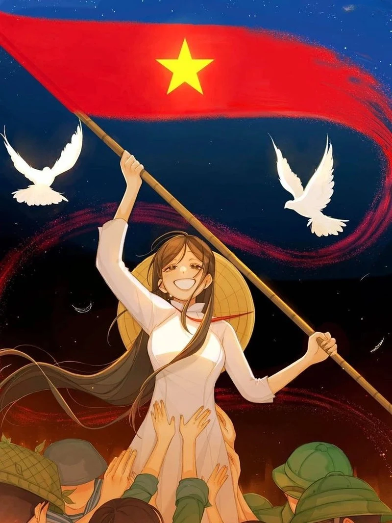 Khung cảnh thiên nhiên Việt Nam trong tranh vẽ yêu tổ quốc