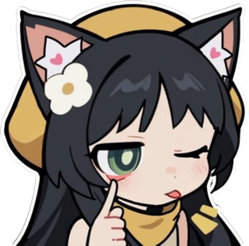 Mẫu sticker anime phong cách đáng yêu