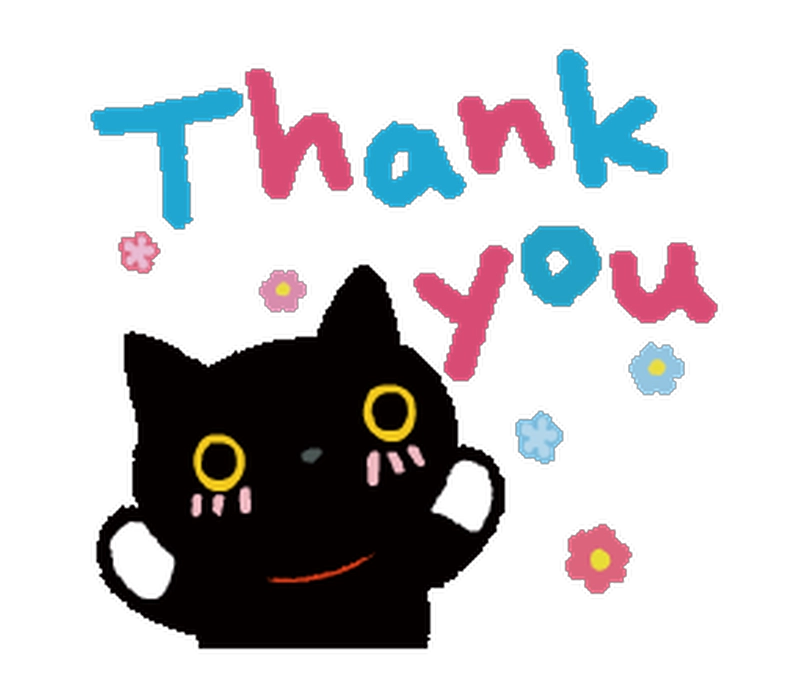Mẫu sticker cảm ơn thiết kế cute nổi bật