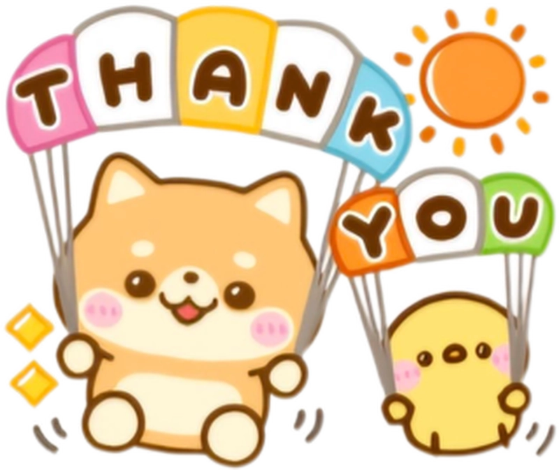 Mẫu sticker cảm ơn vibe tích cực vui nhộn