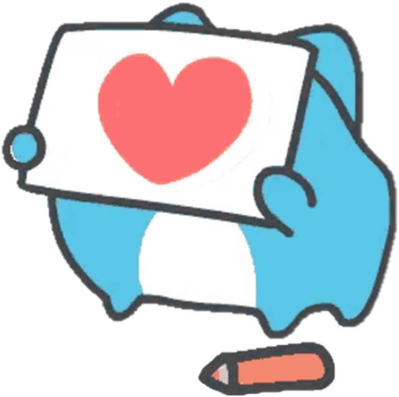 Mẫu sticker tự làm phong cách cute hiện đại